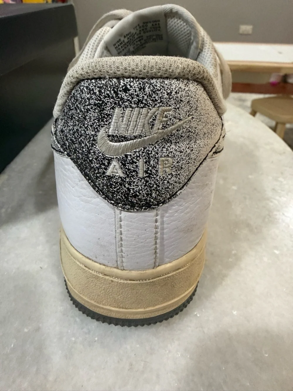 Nike Air Force 1 50 years of hip hop classic. Black and white. Size 10.5.
